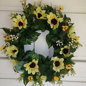 Sunflower wreath